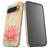 For Google Pixel 9 Pro XL Case Tough Protective Cover, Blooming Pink Lotus | iCoverLover Australia
