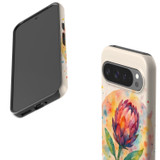 For Google Pixel 9 Pro XL Case Tough Protective Cover, Watercolour Flower | iCoverLover Australia