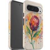 For Google Pixel 10 Pro XL Case, Tough Protective Cover, Watercolour Flower | iCoverLover Australia