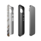 For Google Pixel 9 Pro Case Tough Protective Cover, Gold White Marble Engrave | iCoverLover Australia