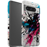 For Google Pixel 8 Pro Tough Protective Cover, Dark Splatter | iCoverLover Australia
