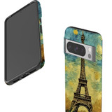 For Google Pixel 8 Pro Tough Protective Cover, Eiffel Tower Painting | iCoverLover Australia