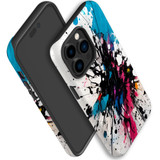 For iPhone 14 Pro Tough Protective Case, Dark Splatter | iCoverLover Australia