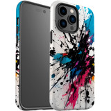For iPhone 14 Pro Tough Protective Case, Dark Splatter | iCoverLover Australia
