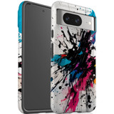 For Google Pixel 8 Tough Protective Cover, Dark Splatter | iCoverLover Australia