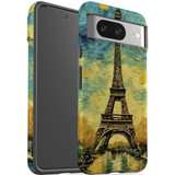 For Google Pixel 8 Tough Protective Cover, Eiffel Tower Painting | iCoverLover Australia