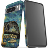For Google Pixel 8 Pro Tough Protective Cover, Painting Of The Harbour Bridge | iCoverLover Australia