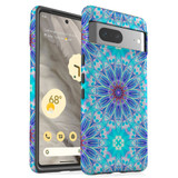 For Google Pixel 7 Case Tough Protective Cover Psychedelic Blues | iCoverLover Australia
