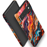 For Google Pixel 6 Tough Protective Case, Waves Of The Sun | iCoverLover Australia