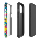 For iPhone 13 Pro Max Tough Protective Case, Abstract Strokes | iCoverLover Australia