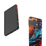 For Google Pixel 6 Tough Protective Case, Swirling Paint | iCoverLover Australia
