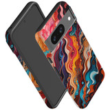 For Google Pixel 8 Tough Protective Cover, Waves Of The Sun | iCoverLover Australia
