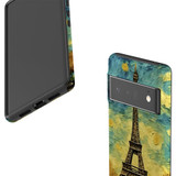 For Google Pixel 6 Pro Tough Protective Case, Eiffel Tower Painting | iCoverLover Australia