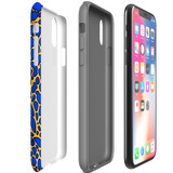 For iPhone XS/X Tough Protective Case, Blue Frog | iCoverLover Australia