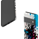 For Google Pixel 6 Pro Tough Protective Case, Dark Splatter | iCoverLover Australia