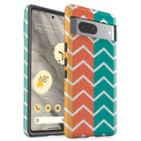 For Google Pixel 7 Case Tough Protective Cover Colourful Zigzag | iCoverLover Australia