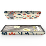 For Google Pixel 7 Case Tough Protective Cover Orange And Blue Flowers | iCoverLover Australia