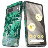 For Google Pixel 7 Case Tough Protective Cover Green Nature | iCoverLover Australia