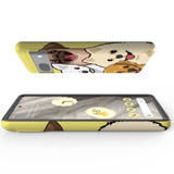For Google Pixel 7 Case Tough Protective Cover Illustrated Puppies | iCoverLover Australia