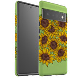 For Google Pixel 6 Pro Case Tough Protective Cover Sunflowers | iCoverLover Australia