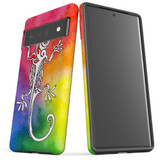 For Google Pixel 6 Pro Case Tough Protective Cover Rainbow Lizard | iCoverLover Australia