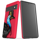 For Google Pixel 6 Pro Case Tough Protective Cover Cassowary Portrait | iCoverLover Australia