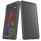For Google Pixel 6 Pro Case Tough Protective Cover Colorful Lizard | iCoverLover Australia