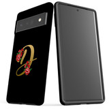 For Google Pixel 6 Pro Case Tough Protective Cover Embellished Letter D | iCoverLover Australia