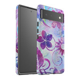 For Google Pixel 6 Case Tough Protective Cover Flower Swirls | iCoverLover Australia