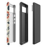 For Google Pixel 6 Case, Protective Back Cover,Orange And Blue Flowers | iCoverLover Australia