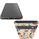 For Google Pixel 6 Case, Protective Back Cover,Orange And Blue Flowers | iCoverLover Australia