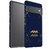 For Google Pixel 6 Pro Case Tough Protective Cover Aquarius Sign | iCoverLover Australia