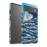 For Google Pixel 6 Case, Protective Back Cover,Japanese Wave | iCoverLover Australia