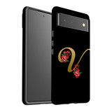 For Google Pixel 6 Case, Protective Back Cover,Embellished Letter V | iCoverLover Australia