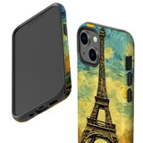 For iPhone 13 mini Tough Protective Case, Eiffel Tower Painting | iCoverLover Australia