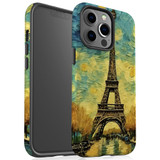 For iPhone 13 Pro Tough Protective Case, Eiffel Tower Painting | iCoverLover Australia