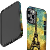 For iPhone 13 Pro Tough Protective Case, Eiffel Tower Painting | iCoverLover Australia