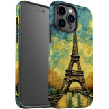 For iPhone 14 Pro Max Tough Protective Case, Eiffel Tower Painting | iCoverLover Australia