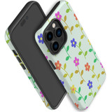 For iPhone 14 Pro Max Case Tough Protective Cover, Colourful Flowers | iCoverLover Australia