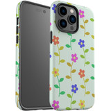 For iPhone 14 Pro Max Case Tough Protective Cover, Colourful Flowers | iCoverLover Australia