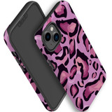 For iPhone 14 Plus Case Tough Protective Cover, Magenta Leopard Pattern | iCoverLover Australia