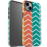 For iPhone 14 Plus Case Tough Protective Cover, Colourful ZigZag | iCoverLover Australia