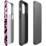 For iPhone 14 Pro Max Case Tough Protective Cover, Magenta Leopard Pattern | iCoverLover Australia