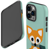 For iPhone 14 Pro Max Case Tough Protective Cover, Cute Brown Fox | iCoverLover Australia
