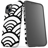 For iPhone 14 Plus Case Tough Protective Cover, Japanese Folk Waves | iCoverLover Australia