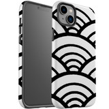 For iPhone 14 Plus Case Tough Protective Cover, Japanese Folk Waves | iCoverLover Australia