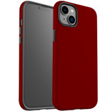 For iPhone 14 Case Tough Protective Cover, Maroon Red | iCoverLover Australia