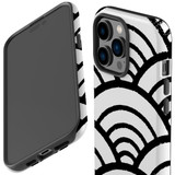 For iPhone 14 Pro Case Tough Protective Cover, Japanese Folk Waves | iCoverLover Australia