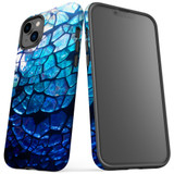 For iPhone 14 Plus Case Tough Protective Cover, Blue Mirror | iCoverLover Australia