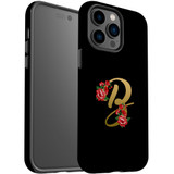 For iPhone 14 Pro Case Tough Protective Cover, Embellished Letter B | iCoverLover Australia